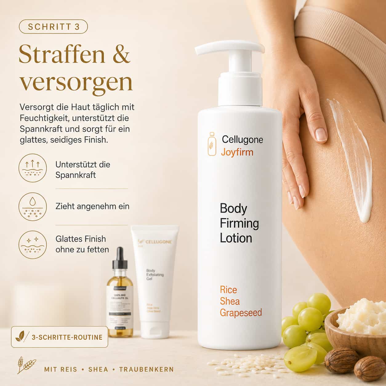 Glatte & Straffe Haut 3-Schritt Set