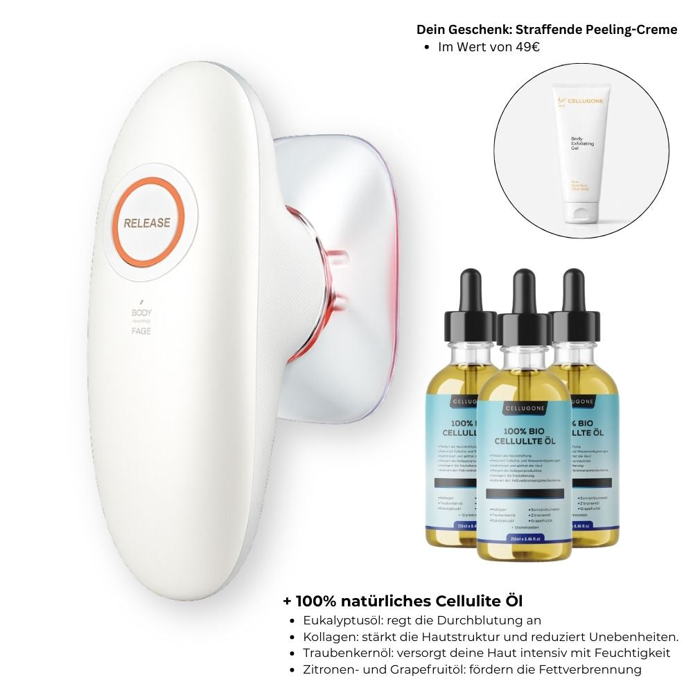 Cellugone 3.0: Glättet Cellulite und strafft Bauch, Beine & Po für zuhause